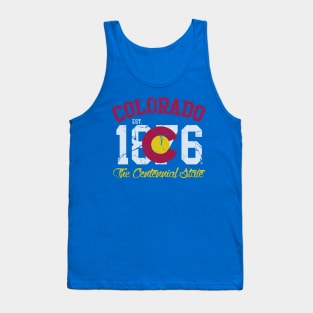 Colorado 1876 The Centennial State Tank Top